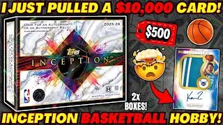 Thumbnail: *I JUST PULLED A $10,000 SPORTS CARD!😱 2025 TOPPS INCEPTION BASKETBALL HOBBY BOX!🏀