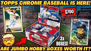 Thumbnail: *TOPPS CHROME HAS ARRIVED!!🤯 2026 TOPPS CHROME BASEBALL JUMBO HOBBY BOX REVIEW!⚾️