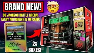 Thumbnail: *BRAND NEW!🚨 TECMO BOWL BO JACKSON BATTLE ARENA DOUBLE MEGA BOX REVIEW!😱