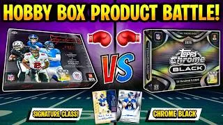 Thumbnail: *UNREAL CASE HIT!🤯 SIGNATURE CLASS vs TOPPS CHROME BLACK FOOTBALL HOBBY BOX BATTLE!🏈