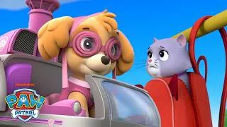 Thumbnail: Skye Uses Her Helicopter to Rescue a Kitten Stuck in a Backpack! | PAW Patrol | Nick Jr.