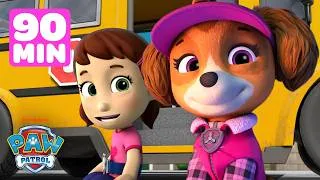 Thumbnail: Back to School with Skye and the PAW Patrol 🚌 | 90 Minutes | Skye and Friends