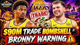 Thumbnail: LAKERS TRADE NEWS 🚨 $90M TRADE BOMBSHELL 💣 BRONNY WARNING ⚠️ #lakers