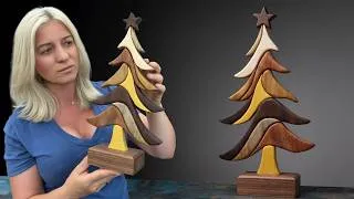 Thumbnail: Make This Beautiful Wooden Christmas Tree | Step-by-Step Woodworking Project