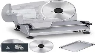 Thumbnail: Meat Slicer 200W Electric Food Slicer with 2 Removable 7.5" Blades