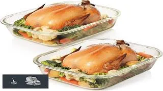 Thumbnail: Razab 10 Cups 80 Oz 4 Pc (Set of 2) Glass Food