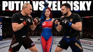 Thumbnail: Putin vs Zelensky in the UFC with Kim Jong Un on commentary (UFC PARODY)