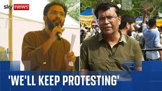 Thumbnail: 'We'll keep protesting': India's 'Cockroach' protesters dig in