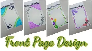Thumbnail: Aesthetic Front Page Designs for School Projects✨