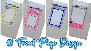 Thumbnail: 10 Front Page Designs for Projects | Easy Border Designs for Notes .