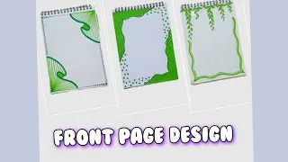 Thumbnail: Green Colour Front Page Designs | Project and Assignment