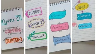 Thumbnail: Tag it : Chapter Title Heading Ideas for Projects and Journals 
