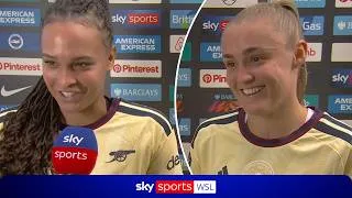 Thumbnail: Goalscorer Lisa Baum and Georgia Stanway REACT to Arsenal's 1-0 win against Brighton 😍