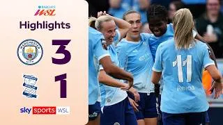 Thumbnail: Bunny BRACE as champions ease to win | Manchester City 3-1 Birmingham City | WSL Highlights