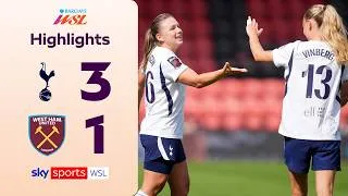 Thumbnail: Hanson double on debut in London derby | Tottenham Hotspur 3-1 West Ham | WSL Highlights