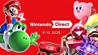 Thumbnail: NINTENDO DIRECT 9.12.2025 REACTION! WHAT WILL WE SEE?