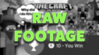 Thumbnail: RAW UNEDITED FOOTAGE: Getting Every Single Achievement in Minecraft Xbox One Edition