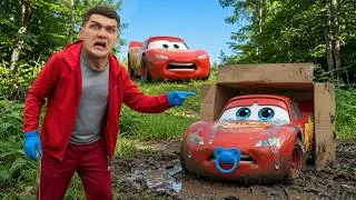 Thumbnail: We Found Baby Lightning McQueen After SHOCKING Crash!