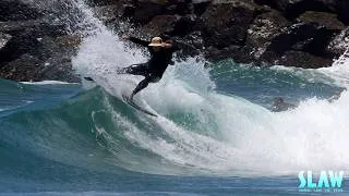 Thumbnail: California Jetty Sandbar Picks Up Recent South Swell - 4K : RAW SLAW