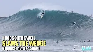 Thumbnail: The Wedge : Biggest In A Decade?! : Surfing Huge Waves - SLAW Sessions