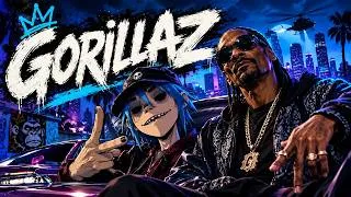 Thumbnail: Gorillaz Demon Days & Snoop Dogg Inspired Psycho Vibes | Dark Trip-Hop AI Mix | Chill Rap Dark EchoX