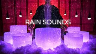 Thumbnail: **BEYOND SLEEP**  Calming Sound Bath Music for Incredible Sleep (+ Rain Sounds)