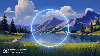 Thumbnail: OVERSTIMULATED? ENTER ALPHA ★ 10Hz Binaural Beats | Forest, Water & Deep Downshift [NoAI]
