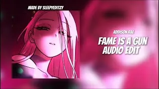 Thumbnail: fame is a gun (tiktok version/slowed reverb + overlapped ) || addison rae [edit audio]