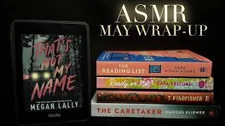 Thumbnail: ASMR Whispered May Reading Wrap-Up 📚 Book Tapping & Scratching, Tracing, Paper Sounds, Page Flipping