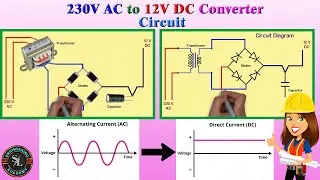 Thumbnail: 230V AC to 12V DC Converter Circuit / How to Convert 230V Alternating Current to 12V Direct Current
