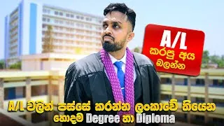 Thumbnail: After A/L High Demand Degree and Diploma | උසස්පෙලින් පසු කරන්න ඉහල ඉල්ලුමක් සහිත උපාධි 05 ක්