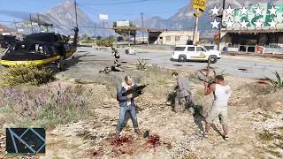 Thumbnail: GTA 5 - Franklin, Michael and Trevor's Ten Star Escape From The Meth Lab # 210