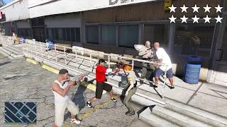 Thumbnail: GTA 5 - Franklin, Lamar And Stretch’s Ten Star Escape From Sandy Shores Fire Station