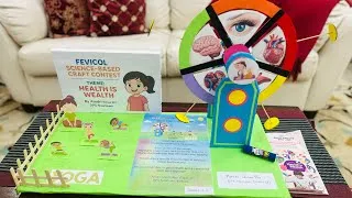 Thumbnail: Class-2 Health Is Wealth Project Demo By Aindri | Fevicol Science Based 3D Craft Contest 2025-2026