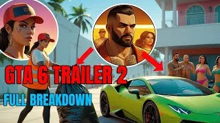 Thumbnail: 100 Details in GTA 6 Trailer 2 You Totally Missed! | Story & Secrets Breakdown