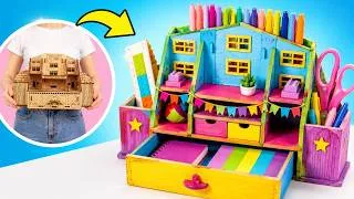 Thumbnail: 🏠✨ DIY Dream Desk House! Hidden Rooms & Secret Storage Ideas