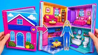 Thumbnail: 🏠 We Built a WHOLE Dollhouse Inside a Book! 📖✨