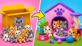 Thumbnail: 🐱💖 We Built the CUTEST Cat Care Center Ever! 500 Tiny Kittens to Love!