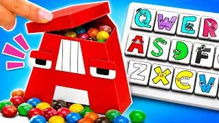 Thumbnail: 🔤 We Made the COOLEST Paper Toys Ever! 🍬 Candy Surprises & Easy DIY Crafts