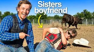Thumbnail: I took my sister's boyfriend Bull Riding
