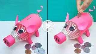 Thumbnail: DIY Piggy Bank with Water Bottle | Money Bank from Plastic Bottle