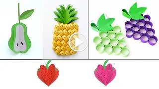 Thumbnail: How to Make Paper Fruits | DIY 3D Fruits | Amazing Paper Craft Ideas