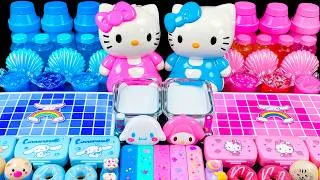 Thumbnail: HELLO KITTY CLOUD SLIME 🎀 30 Minutes Mixing Makeup and Glitter into Clear Slime | Tana Slime ASMR