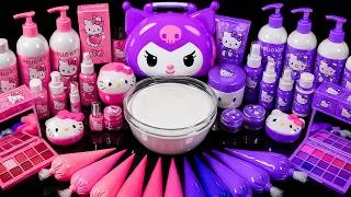 Thumbnail: KUROMI SLIME 🎀 30 Minutes Mixing Makeup and Glitter into Clear Slime | Tana Slime ASMR