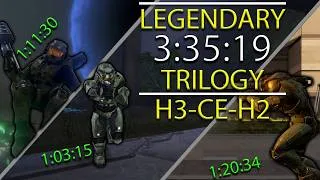 Thumbnail: [WR] Halo Trilogy in 3:35:19 | Legendary Speedrun | OUT OF ORDER (3, CE, 2)