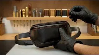 Thumbnail: Making a Leather Fanny Pack from Scratch | ASMR Crafting
