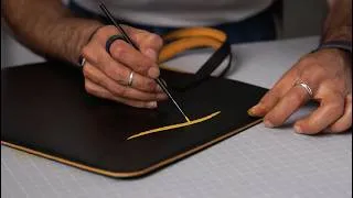 Thumbnail: Making a handmade Leather Laptop Bag From Scratch | ASMR | GIVEAWAY! 🎁