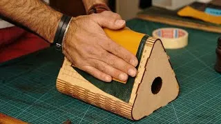 Thumbnail: Making a HANDMADE LEATHER Passport Holder | Full process | ASMR