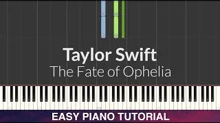 Thumbnail: Taylor Swift - The Fate of Ophelia EASY Piano Tutorial + Lyrics