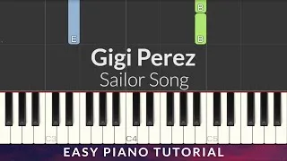 Thumbnail: Gigi Perez - Sailor Song EASY Piano Tutorial + Lyrics